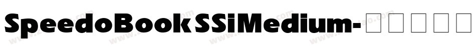 Speedo Book SSi Medium字体转换